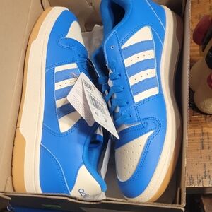 Adidas Womens Blue and White Sneakers
